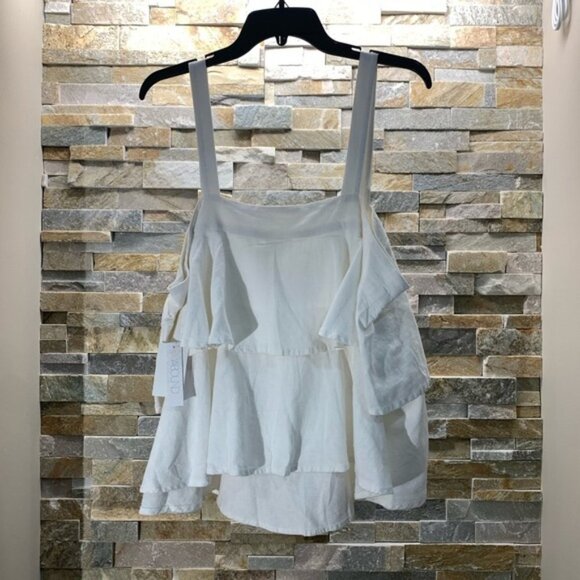 Abound Tiered Linen Blend Tank Top - Picture 3 of 4